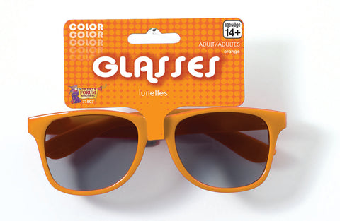 Orange Frame Colored Sunglasses