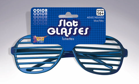 COLORED SHUTTER GLASSES 1PR     ROYAL BLUE