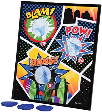 SUPERHERO BEAN BAG TOSS GAME