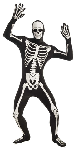 SKELETON DISAPPEARING MAN COSTUME  X-LARGE  ADULT