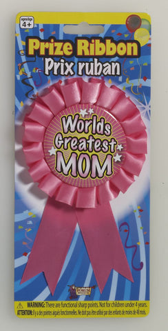 WORLD'S GREATEST MOM AWARD RIBBON