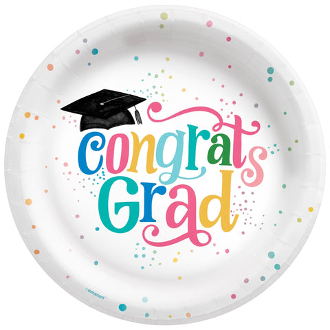 Follow Your Dreams Congrats Grad 10" Paper Plates