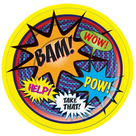 Superhero Action 7" Paper Plates - 8ct.
