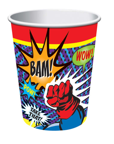 Superhero Hot/Cold 9oz. Paper Cups