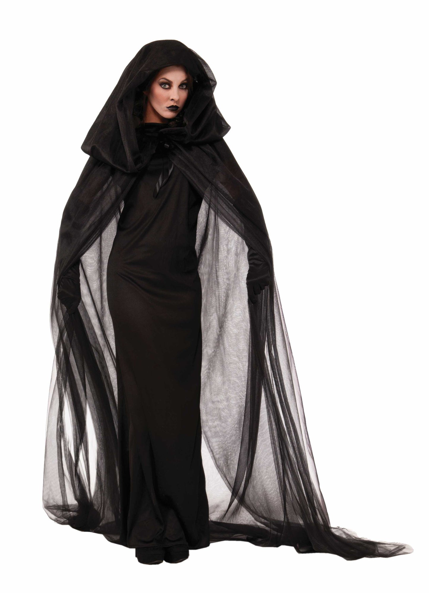 Haunted Black Dress & Cape
