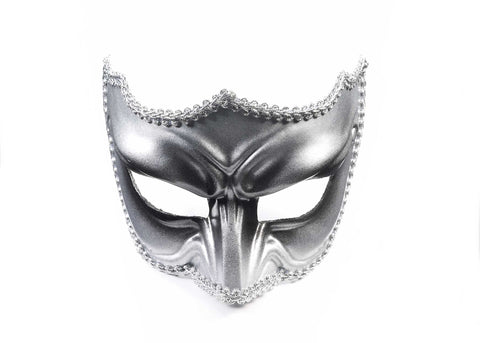 Silver and Black Masquerade Mask