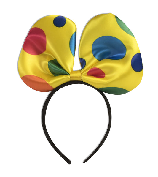 Clown Polka Dot Bowtie Headband