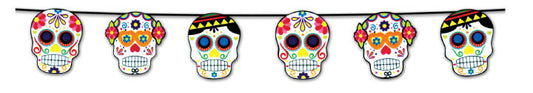 DAY OF THE DEAD GARLAND 7' LONG