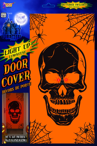 LIGHT UP DOOR COVER SKULL FACE
