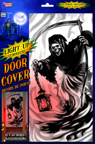 LIGHT UP DOOR COVER GRIM REAPER