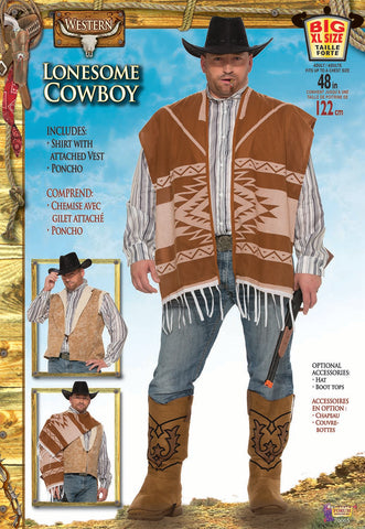 Western Lonesome Cowboy - Adult Plus Size Costume