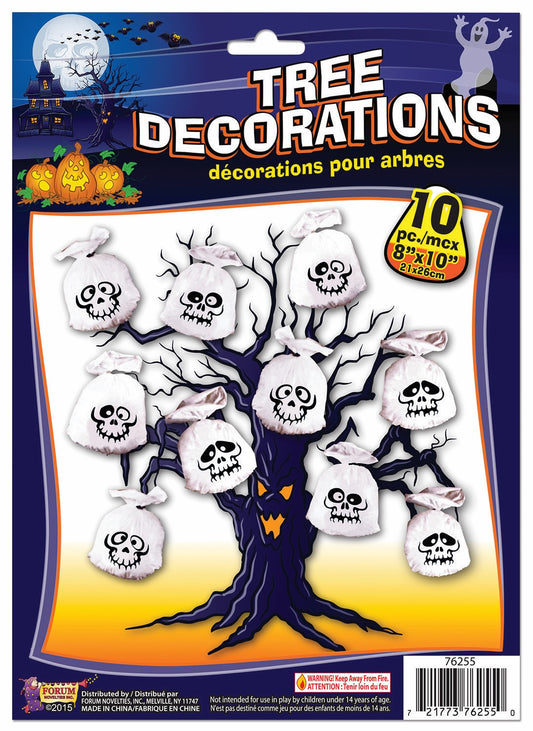 Ghost Tree Bag Decorations - 10ct.