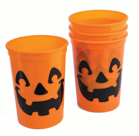 Plastic Pumpkin Cups