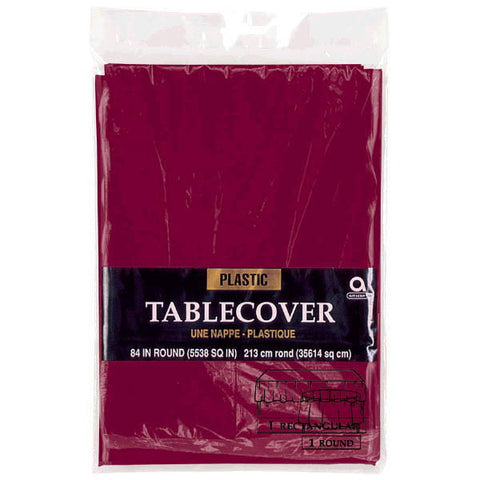 Berry Round Plastic Table Cover