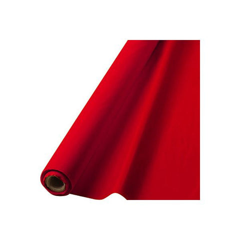 APPLE RED TABLECOVER 100'