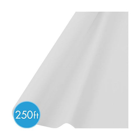 WHITE TABLECOVER  250'