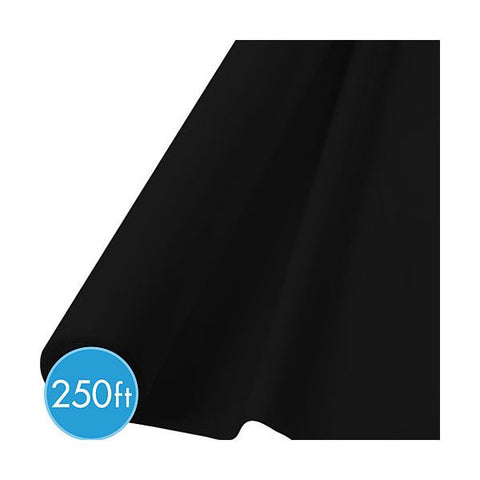 BLACK TABLECOVER  250'