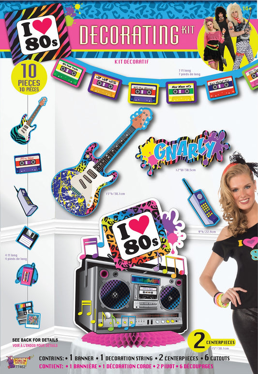 I Love 80's Decorating Kit