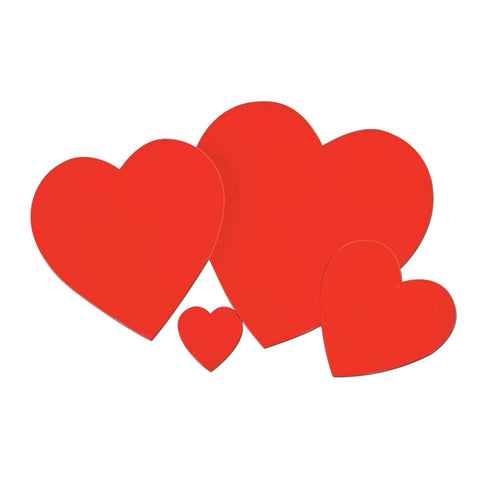 CUTOUT - HEART RED 2 SIDED  1PC/UNIT