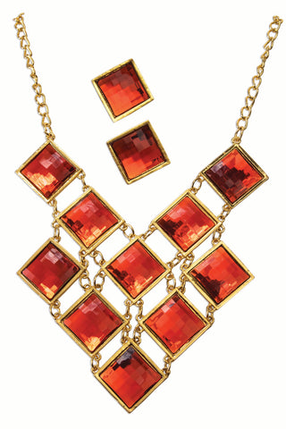 Flapper Ruby Jewelry Set