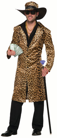 Funky Leopard Pimp - Adult Costume