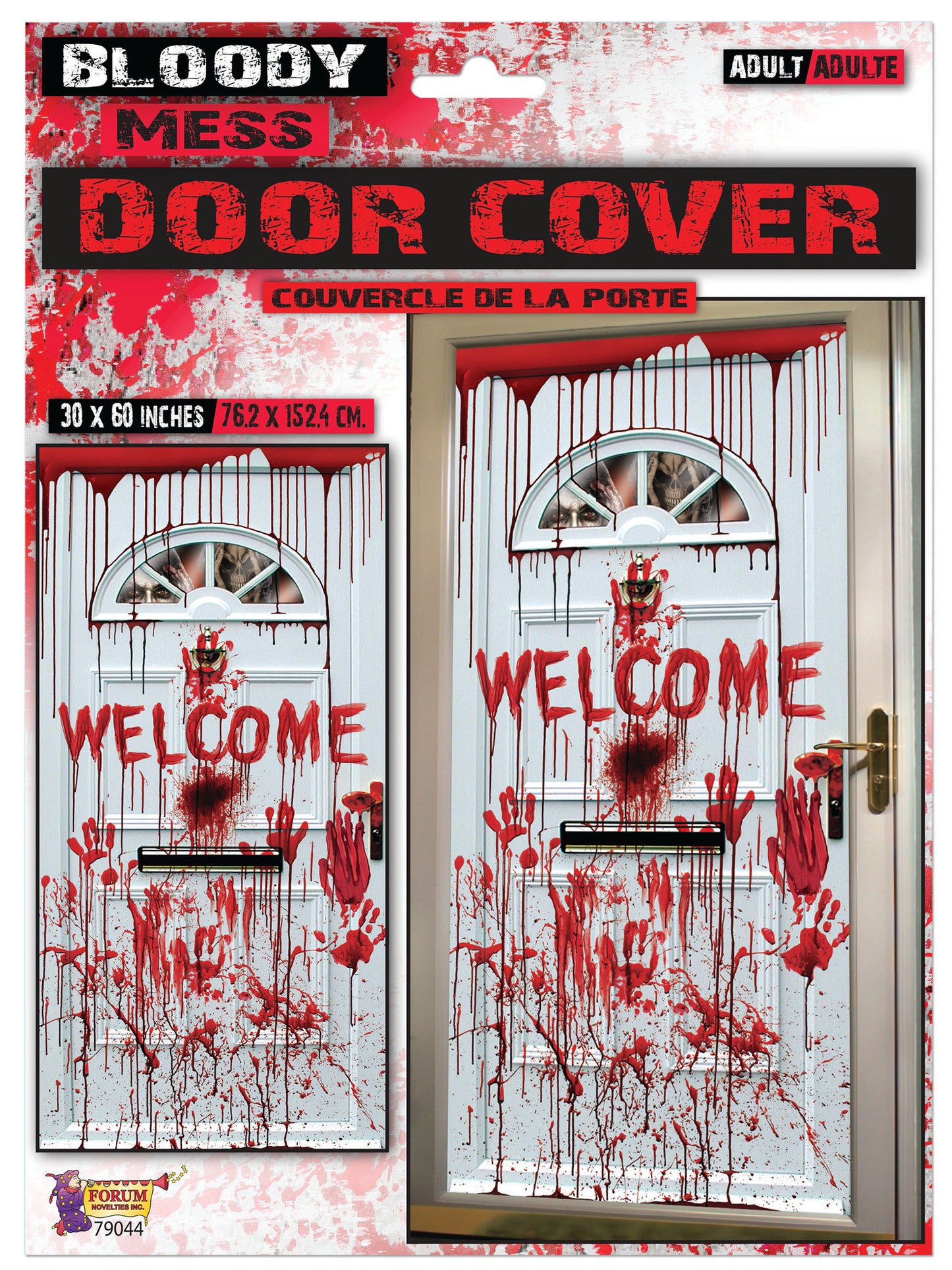 Bloody "Welcome" Door Cover