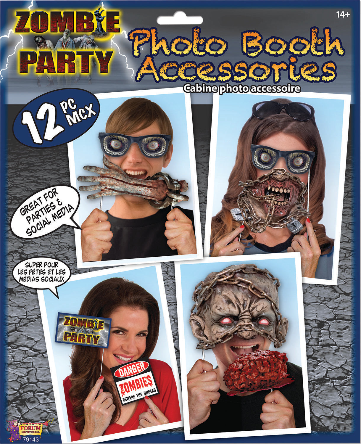 Zombie Party Photo Booth Accessories