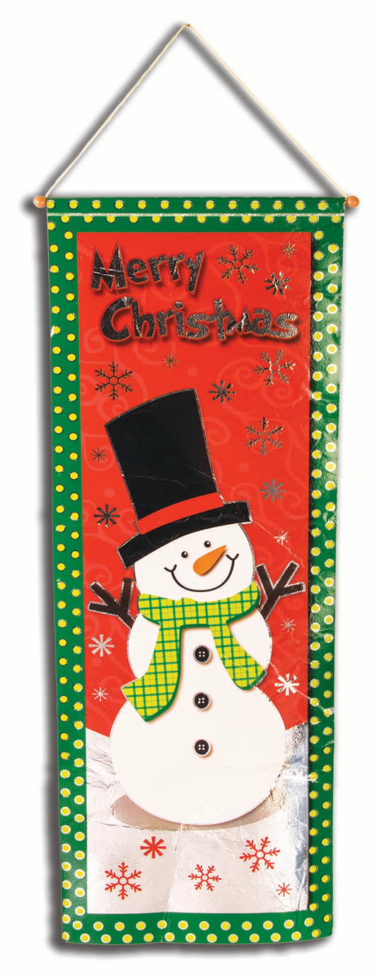 SNOWMAN FOIL BANNER