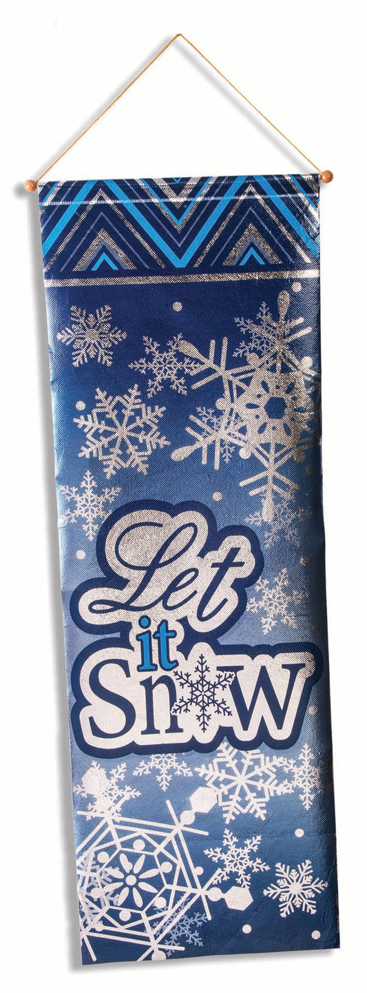 LET IT SNOW FOIL BANNER
