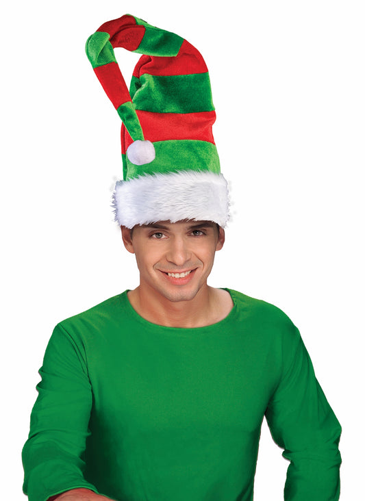 LONG STRIPED ELF HAT
