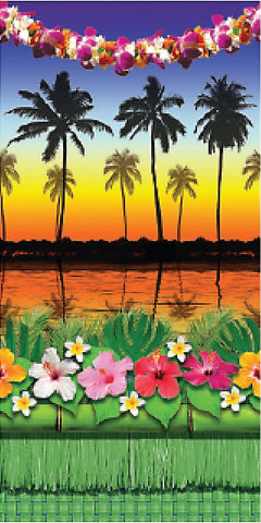 Luau Photo Backdrop Set