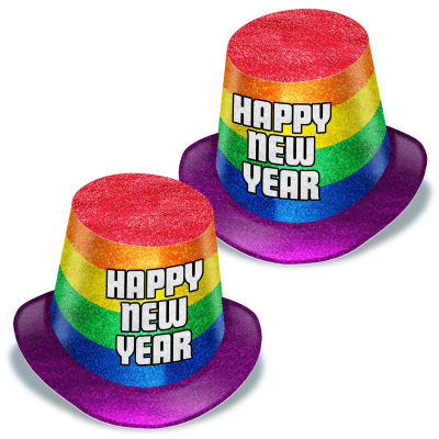 Happy New Year Pride Top Hat