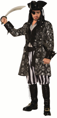 Captain Sterling Black Skull - Adult Costume