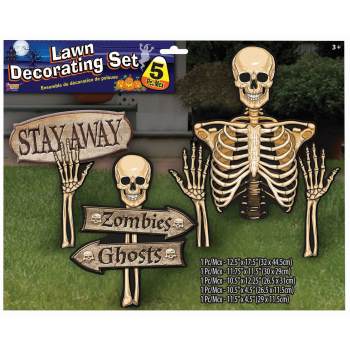 Skeleton Lawn Decoration Set - 5pcs.