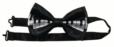 Piano Keyboard Bow Tie with Strap