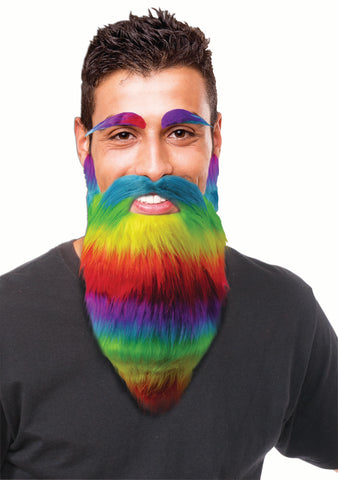 Rainbow Eyebrows and Beard