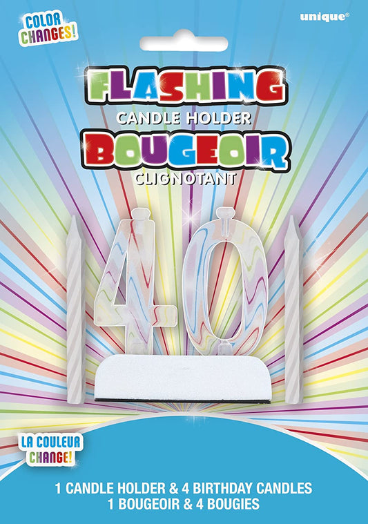 #40 FLASHING CAKE TOPPER