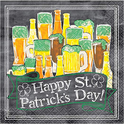 ST PATRICKS DAY BEVERAGE NAPKINS