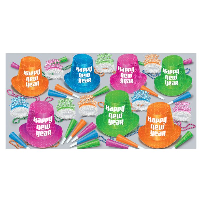 Neon Rockin' New Years Kit for 50 People