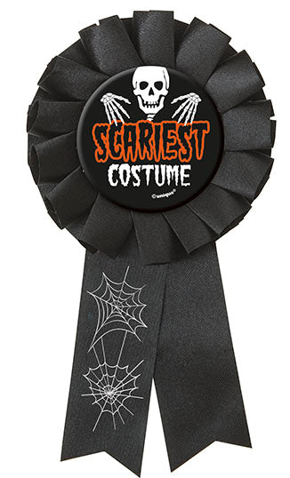 SCARIEST COSTUME AWARD RIBBON             1PC