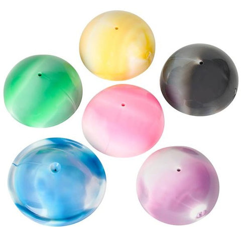 1.75" MARBLEIZED POPPERS, 12 PIECES