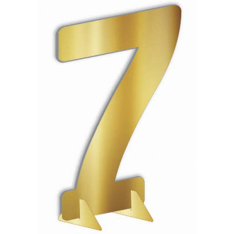 24″ Gold Metallic Number 7