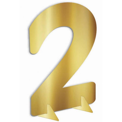 24″ Gold Metallic Number 2