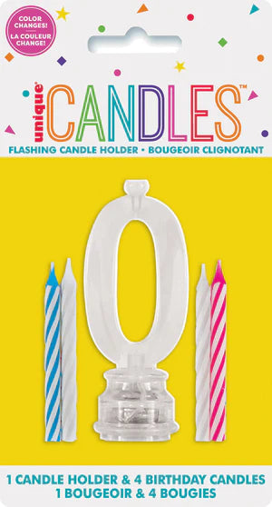 Flashing Cake Topper With Candles- #0