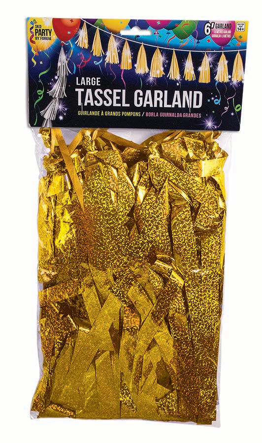 Gold Holo Balloon Tassel