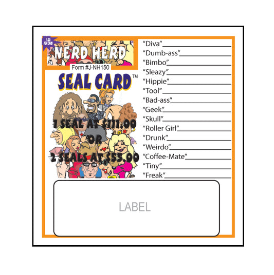 NERD HERD PULL TAB, 150 TICKETS