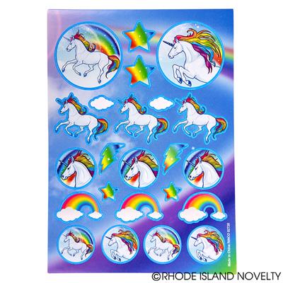 Unicorn Sticker Sheets, 12 Pieces