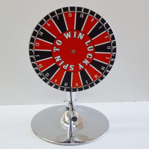 PRIZE WHEEL 15.5" - #20 NUMBERED WHEEL ON STAND AND LAYDOWN
