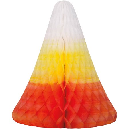 CANDY CORN HONEYCOMB CENTERPIECE