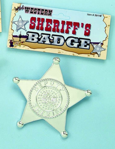 Jumbo Silver Sheriff Badge